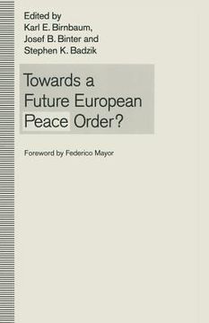 portada Towards a Future European Peace Order? (in English)