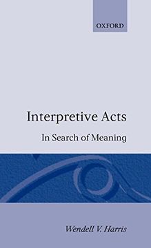 portada Interpretive Acts: In Search of Meaning (en Inglés)