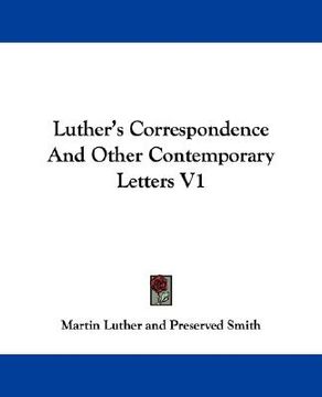 portada luther's correspondence and other contemporary letters v1 (en Inglés)