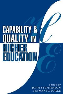 portada capability and quality in higher education (en Inglés)