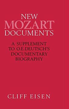portada New Mozart Documents: A Supplement to O. E. Deutsch’S Documentary Biography (Supplement to Otto Rich Deutsch's Mozart: Die Dokumente Sein) (en Inglés)