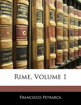 portada Rime, Volume 1 (en Italiano)
