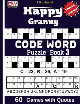 portada Happy Granny (CODE WORD) Puzzle Book: Volume 3 (in English)