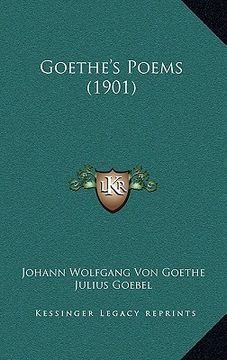 portada goethe's poems (1901) (en Inglés)