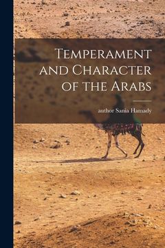 portada Temperament and Character of the Arabs (en Inglés)