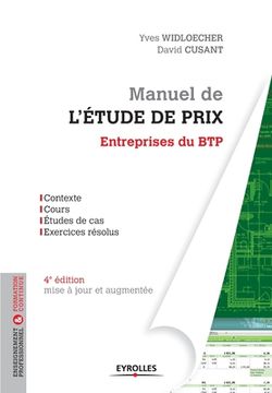 portada Manuel de L'Étude de Prix - Entreprises du btp (Enseignement Professionnel) (en Francés)