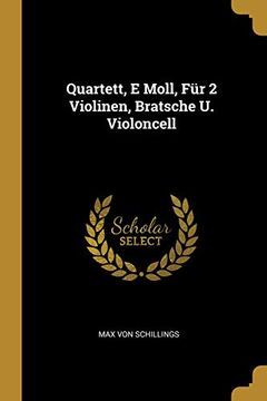 portada Quartett, E Moll, Für 2 Violinen, Bratsche U. Violoncell (in German)