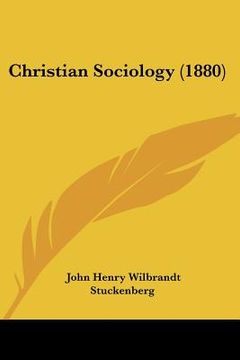 portada christian sociology (1880) (in English)