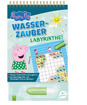 portada Peppa pig Wasserzauber | Labyrinthe. Einfach mit Wasser Malen! Mal- und Rätselbuch mit Wassertankstift für Kinder ab 4 Jahren (en Alemán)