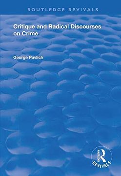 portada Critique and Radical Discourses on Crime (Routledge Revivals) (en Inglés)