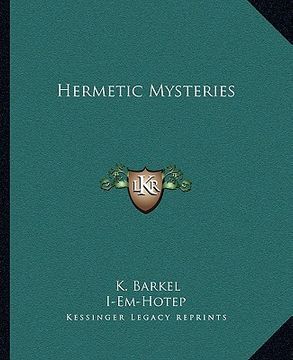 portada hermetic mysteries (en Inglés)