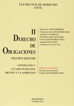 portada Elementos de Derecho Civil. Vol. II: Derecho de obligaciones, contratos y cuasicontratos (in Spanish)