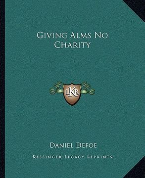 portada giving alms no charity