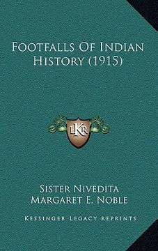 portada footfalls of indian history (1915) (en Inglés)