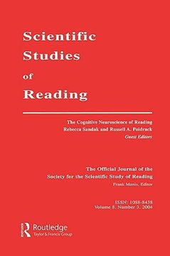 portada the cognitive neuroscience of reading: a special issue of scientific studies of reading