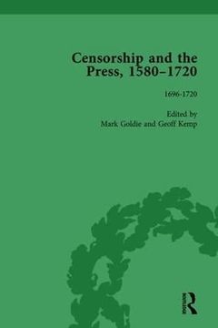 portada Censorship and the Press, 1580-1720, Volume 4 (en Inglés)