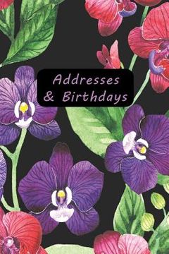 portada Addresses & Birthdays: Watercolor Orchids (en Inglés)
