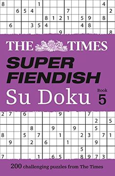 portada The Times Super Fiendish Su Doku Book 5 (en Inglés)