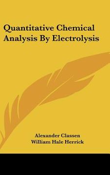 portada quantitative chemical analysis by electrolysis (en Inglés)