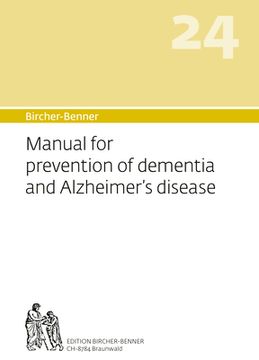 portada Bircher-Benner Manual Vol. 24: Manual for Prevention of Dementia and Alzheimer's Disease (en Inglés)