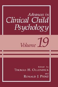portada Advances in Clinical Child Psychology (en Inglés)