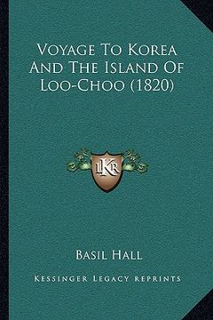 portada voyage to korea and the island of loo-choo (1820) (en Inglés)