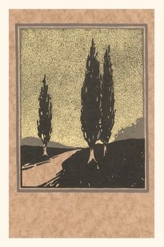 portada Vintage Journal Cypresses Woodcut (en Inglés)