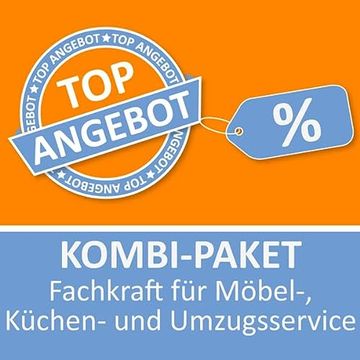 portada Azubishop24. De. Kombi-Paket Fachkraft für Möbel-, Küchen- und Umzugsservice Lernkarten (en Alemán)