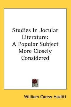 portada studies in jocular literature: a popular subject more closely considered