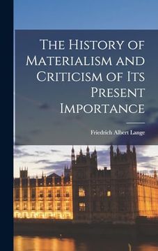 portada The History of Materialism and Criticism of its Present Importance (en Inglés)