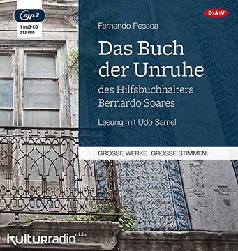 portada Das Buch der Unruhe des Hilfsbuchhalters Bernardo Soares (1 Mp3-Cd) (in German)