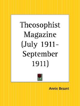 portada theosophist magazine july 1911-september 1911