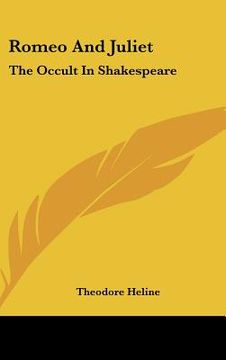 portada romeo and juliet: the occult in shakespeare (en Inglés)