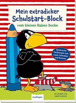 portada Der Kleine Rabe Socke: Mein Extradicker Schulstart-Block: Lernblock für Vorschulkinder ab 5 Jahren (in German)