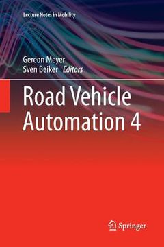 portada Road Vehicle Automation 4 (en Inglés)