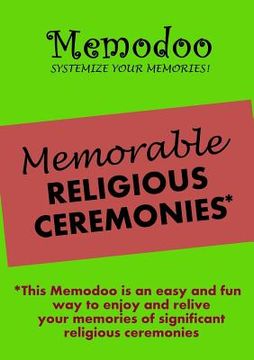 portada Memodoo Memorable Religious Ceremonies