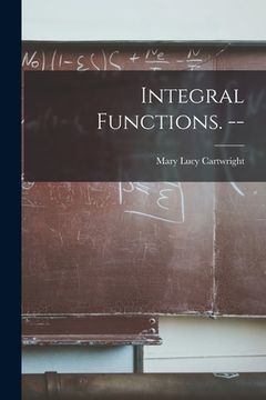 portada Integral Functions. -- (en Inglés)