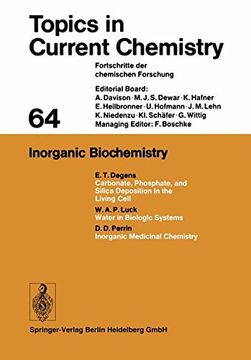 portada Inorganic Biochemistry: Volume 64 (Topics in Current Chemistry)