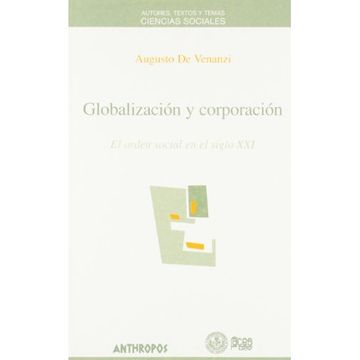 portada Globalizacion y Corporacion: El Orden Social en el Siglo xxi (in Spanish)
