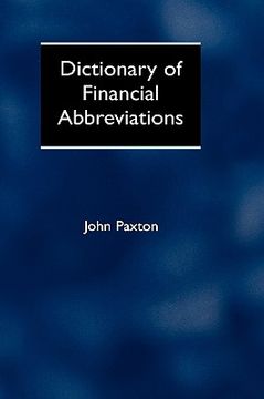 portada dictionary of financial abbreviations (en Inglés)