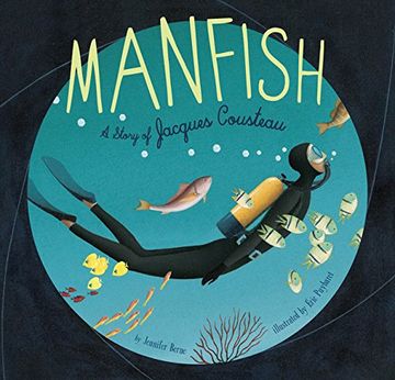 portada Manfish: A Story of Jacques Cousteau (in English)
