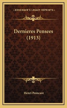 portada Dernieres Pensees (1913) (en Francés)