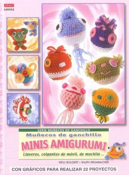 portada Muñecos de Ganchillo Minis Amigurumi: Llaveros, Colgantes de Vomo Vil, de Mochila