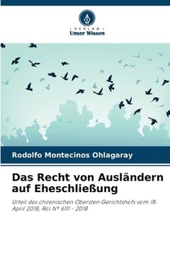portada Das Recht von Ausländern auf Eheschließung (in German)
