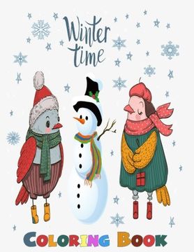 portada Coloring ( Winter Time for Kids and Family ): Winter Time Coloring For Children and Family (Winter time coloring book)