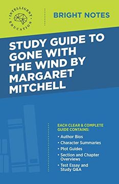 portada Study Guide to Gone With the Wind by Margaret Mitchell (Bright Notes) (en Inglés)