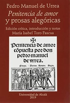 portada Penitencia de Amor y Prosas Alegóricas (in Spanish)