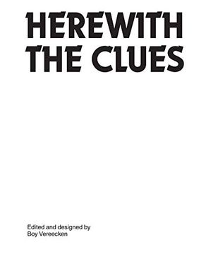 portada Herewith the Clues (Sternberg Press) (in English)