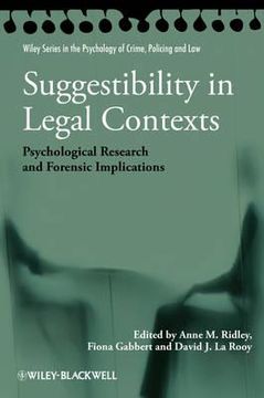portada suggestibility in legal contexts: psychological research and forensic implications (en Inglés)