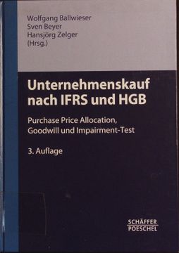 portada Unternehmenskauf Nach Ifrs und Hgb. Purchase Price Allocation, Goodwill und Impairment-Test. (en Alemán)